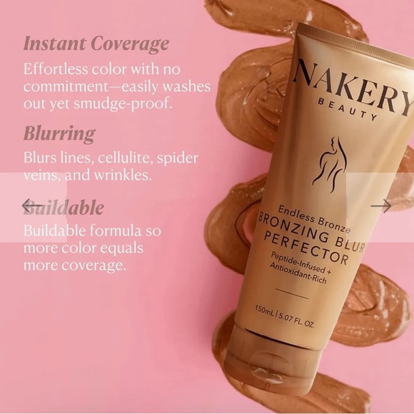 ⭐️NEW⭐️ Nakery Beauty~Bronzing Blur Perfector~Full Size 5.07 oz. - Picture 4 of 10